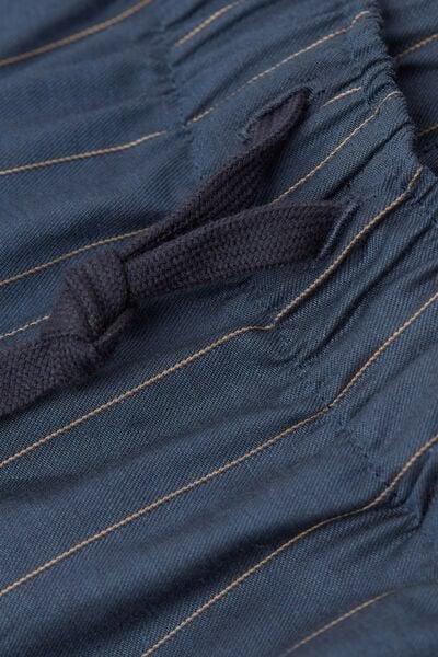 Navy Full-Length Pants, , large image number 4