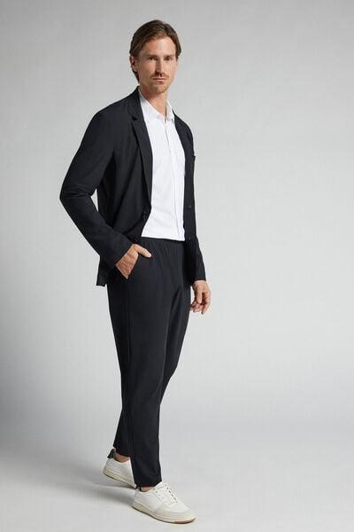 Black High-Performance Non-Iron Pants, Black, medium