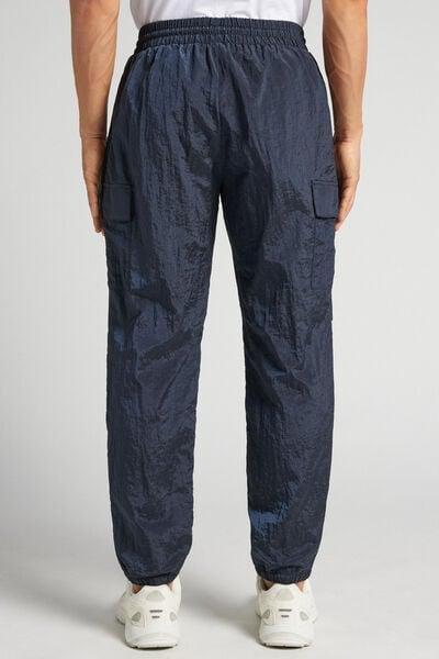 Navy Shine Cargo Pants, Intense Blue, large image number 3