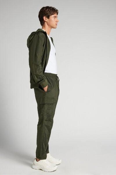 Green Shine Cargo Pants, B601_790J, large image number 1