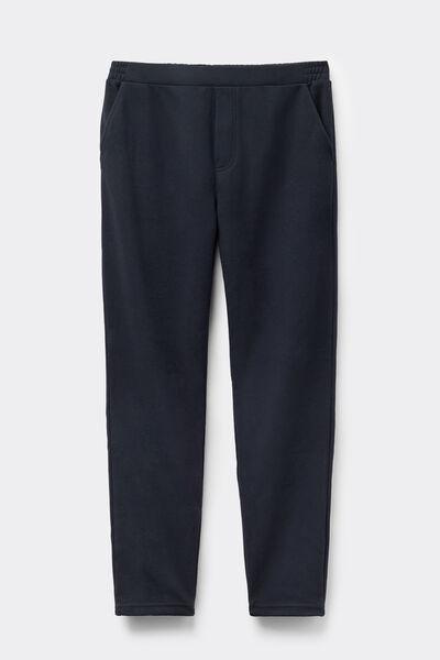 Navy Long Cloth Effect Fabric Pants, B601_011K, large image number 2