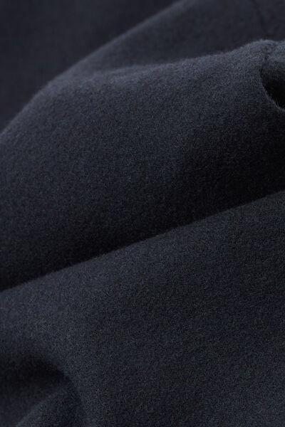 Navy Long Cloth Effect Fabric Pants, B601_011K, large image number 4