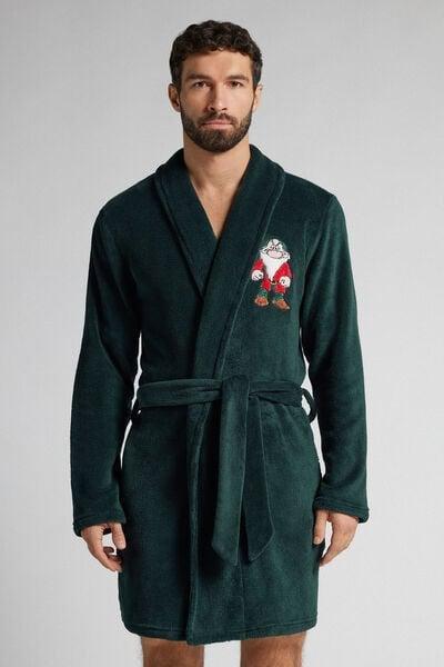 Green Disney Grumpy Fleece Bathrobe, B601_132J, large image number 0
