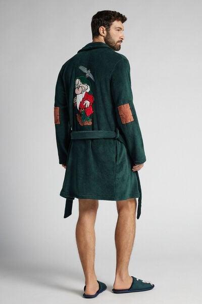 Green Disney Grumpy Fleece Bathrobe, B601_132J, large image number 1