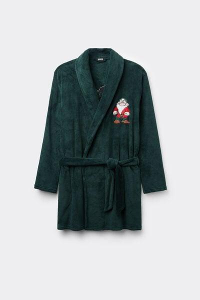 Green Disney Grumpy Fleece Bathrobe, B601_132J, large image number 2