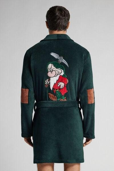 Green Disney Grumpy Fleece Bathrobe, B601_132J, large image number 3