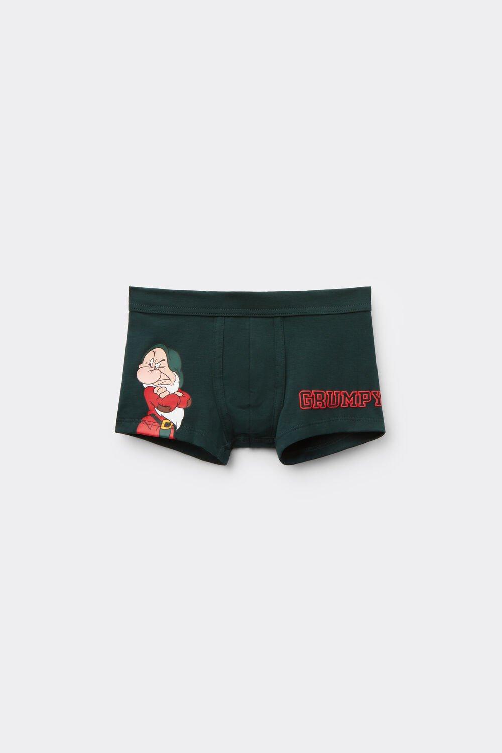 Green Disney Grumpy Superior Cotton Boxer Shorts, Kids Boys, B601_132J, large image number 0