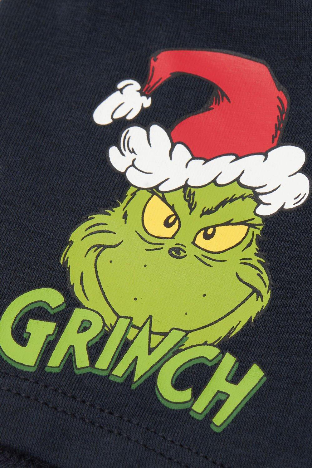 Navy Dr. Seuss Superior Cotton The Grinch Boxer Shorts, Kids Boys, Midnight Blue, large image number 1