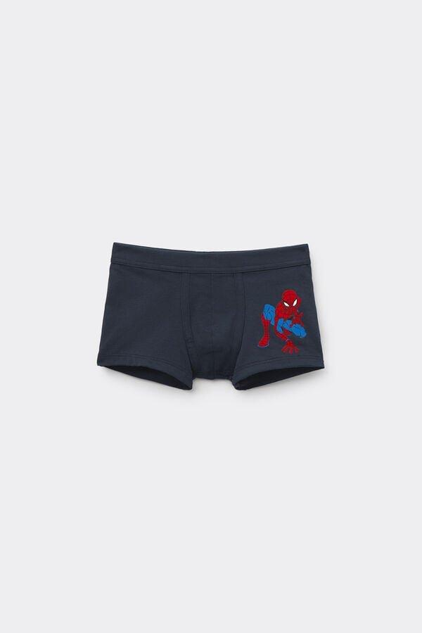 Navy Superior Cotton Marvel Spider-Man Boxer Shorts, Kids Boys, Midnight Blue, large image number 0