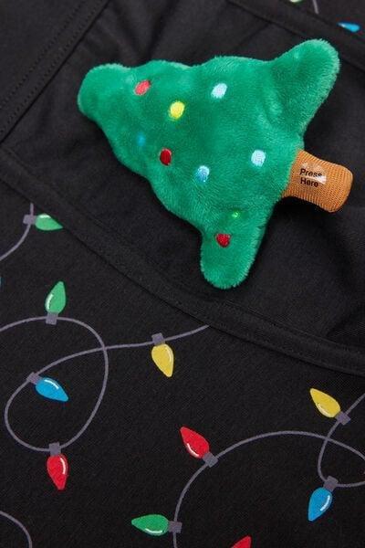 Black Christmas Lights Superior Cotton Boxers, , large image number 4