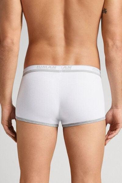 White Ribbed Boxers, , large image number 3
