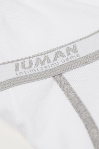 White Ribbed Boxers, , large image number 4