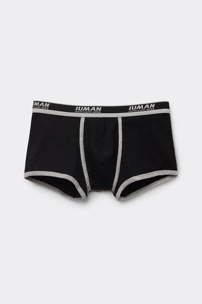 Black Ribbed Boxers, , large image number 2