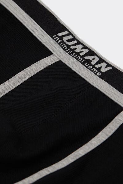 Black Ribbed Boxers, , large image number 4