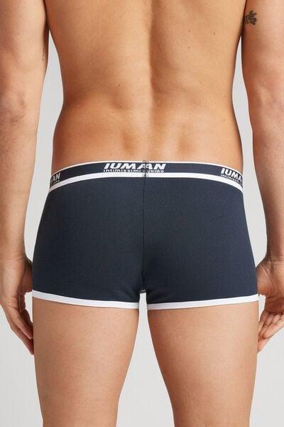Navy Ribbed Boxers, , large image number 3