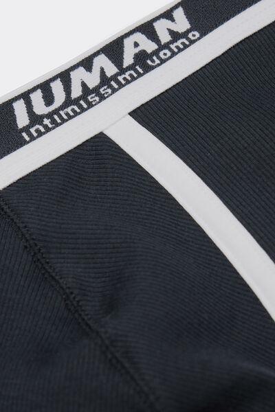 Navy Ribbed Boxers, , large image number 4
