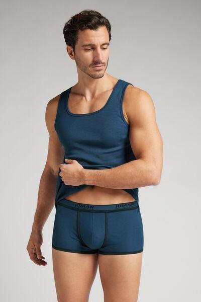 Navy Ribbed Boxers, , large image number 2