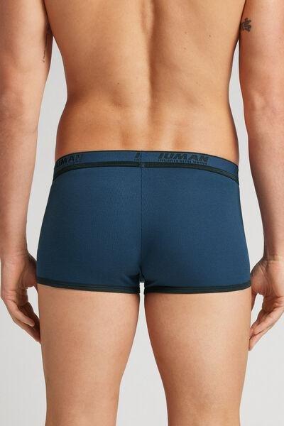 Navy Ribbed Boxers, , large image number 3