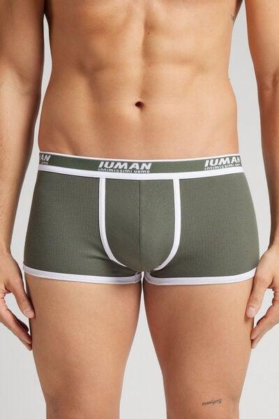 Green Ribbed Boxers, B601_935J, large image number 0