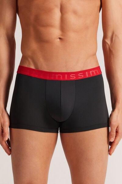 Red Elastic Boxer Shorts, , medium