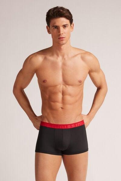 Red Elastic Boxer Shorts, , large image number 1