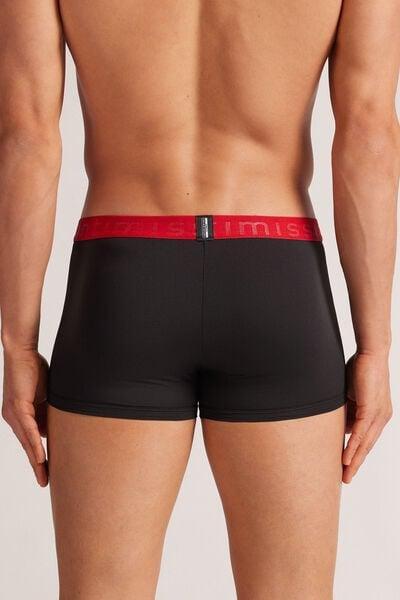 Red Elastic Boxer Shorts, , large image number 3