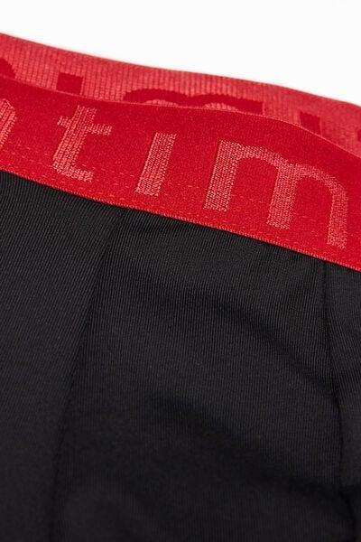 Red Elastic Boxer Shorts, , large image number 4