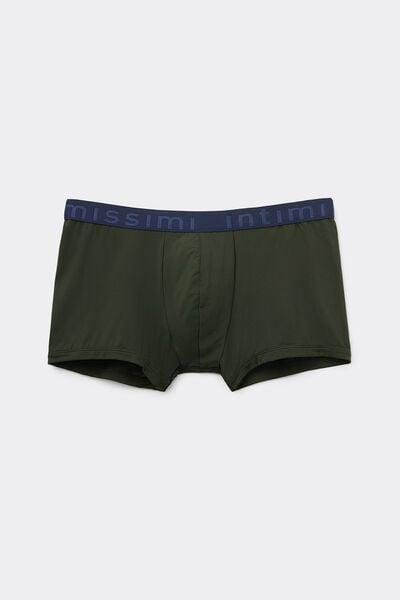 Green Elastic Boxer Shorts, , large image number 2
