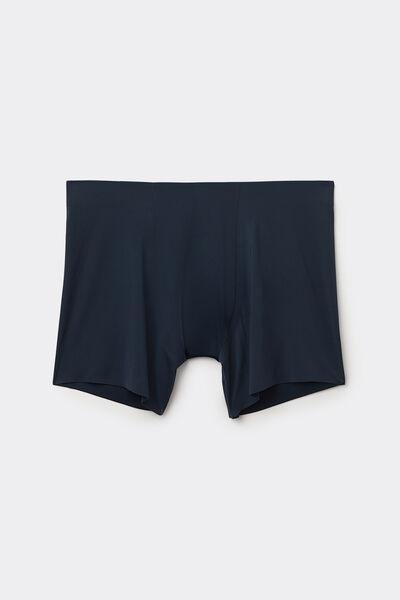 Blue - 800 - Midnight Blue Seamless Microfibre Boxers, , large image number 2