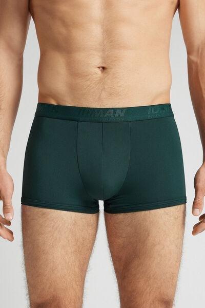 Green Embroidered Microfibre Boxers, B601_132J, large image number 0