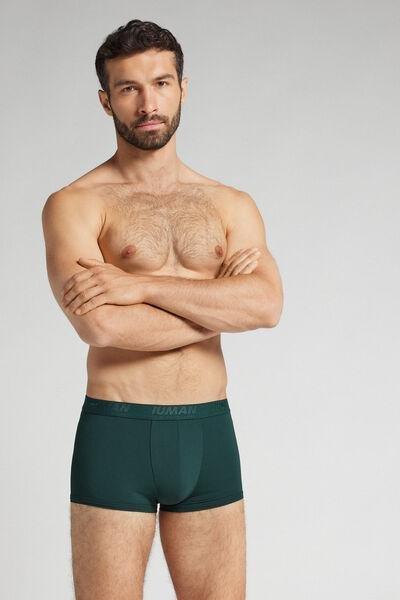 Green Embroidered Microfibre Boxers, B601_132J, large image number 1