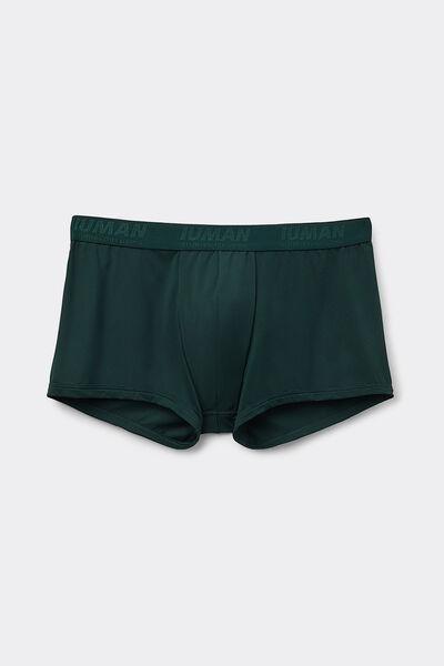 Green Embroidered Microfibre Boxers, B601_132J, large image number 2