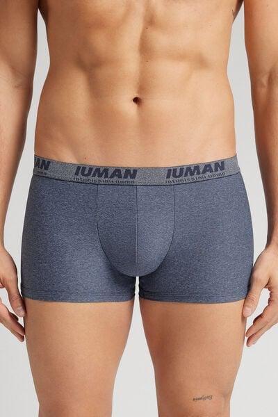 Blue Microfibre Boxers, , medium