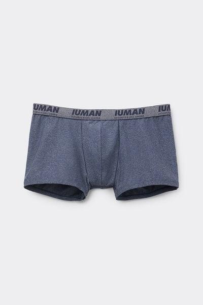 Blue Microfibre Boxers, , large image number 2