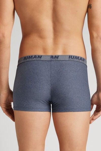 Blue Microfibre Boxers, , large image number 3