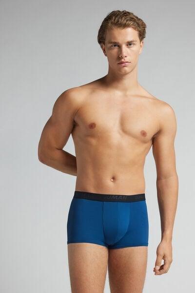 Navy Logo Print Boxers, B601_978J, large image number 1