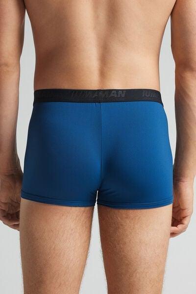 Navy Logo Print Boxers, B601_978J, large image number 3