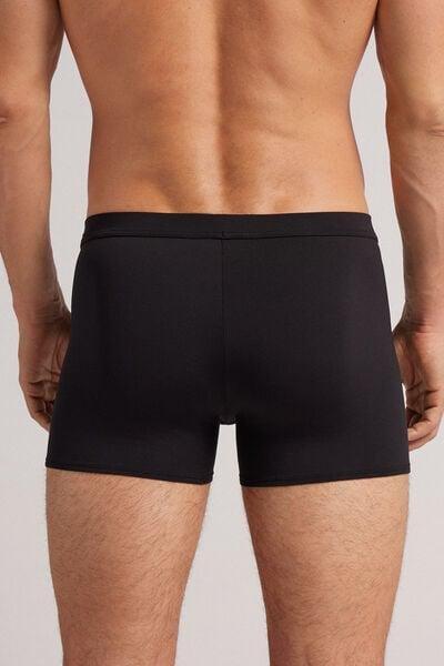 Black Microfibre Stretch Boxers, Black, large image number 3