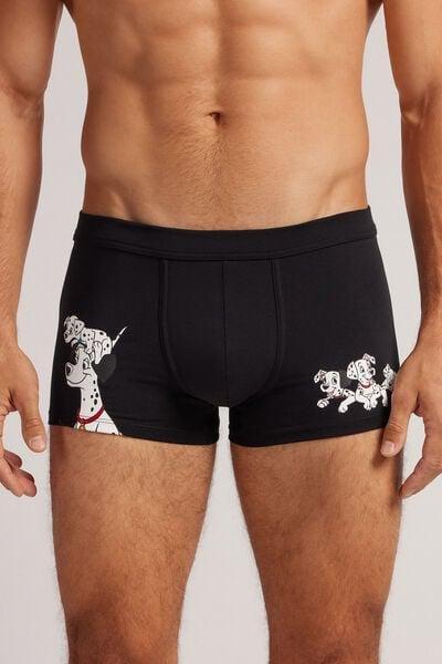 Black Animal Print Boxers, , large image number 0
