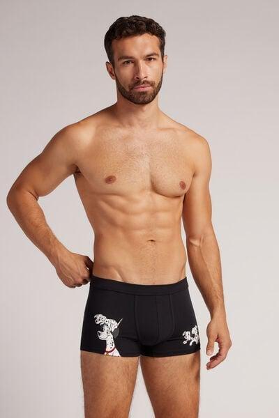 Black Animal Print Boxers, , large image number 2