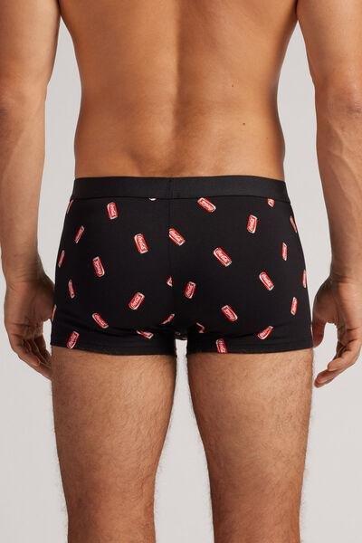 Black Graphic Print Boxers, B601_748J, large image number 3