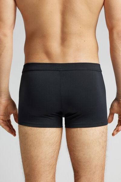 Black Superior Cotton Boxers, , large image number 3