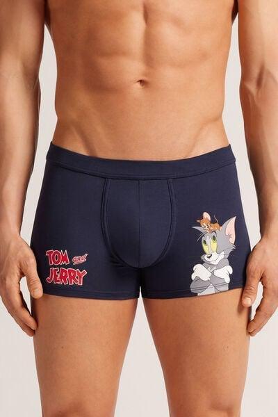 Navy Tom And Jerry Boxers, Intense Blue, large image number 0