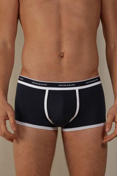 Blue Superior Cotton Boxers, , large image number 0