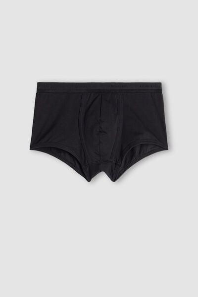 Black Superior Cotton Boxers, Black/black, large image number 2