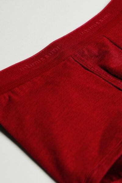 Red Stretch Supima Cotton Boxer Shorts, Intense Red/red, large image number 7