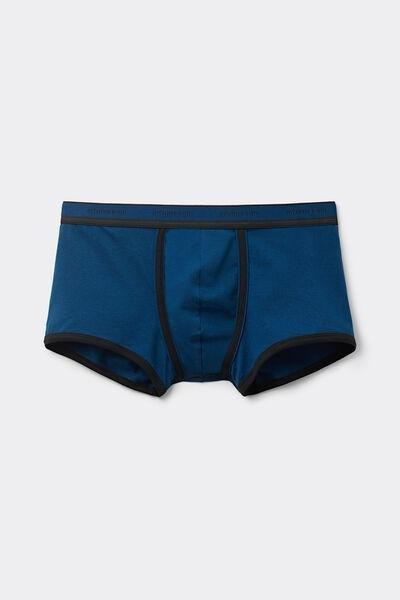 Blue Cotton Boxer Briefs, , large image number 2
