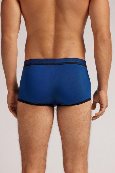 Blue Cotton Boxer Briefs, , large image number 3