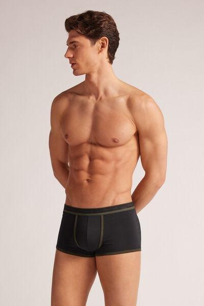 Black Boxer Shorts 824J, , large image number 1