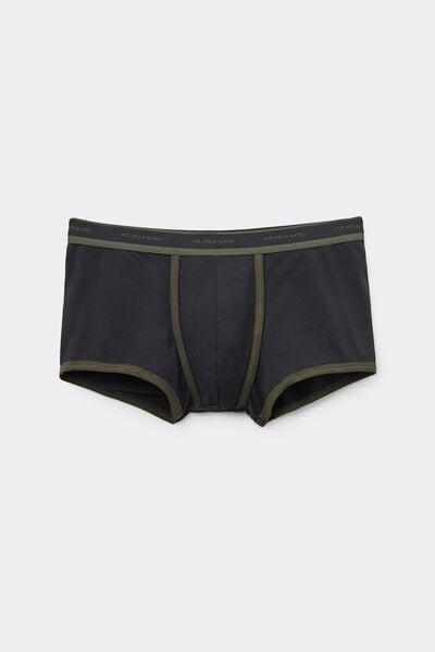 Black Elastic Boxer Shorts, , large image number 2